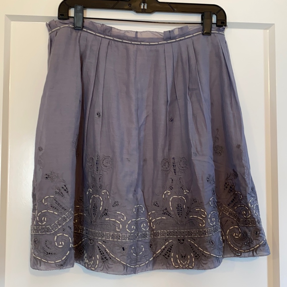 Cotton and silk skirt